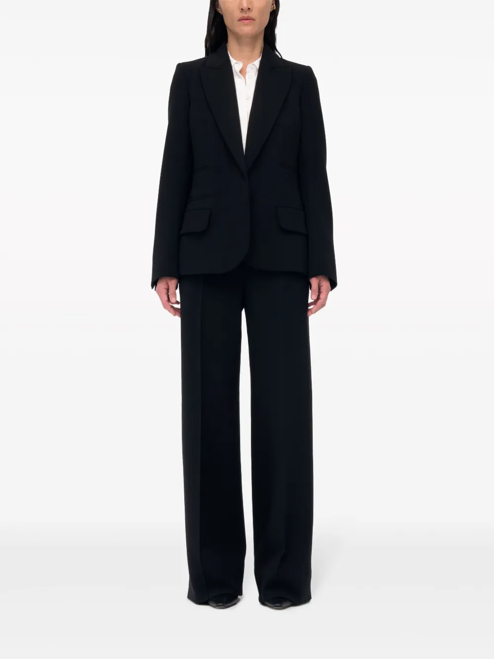  Another Tomorrow Blazer Con Botones - Negro 
