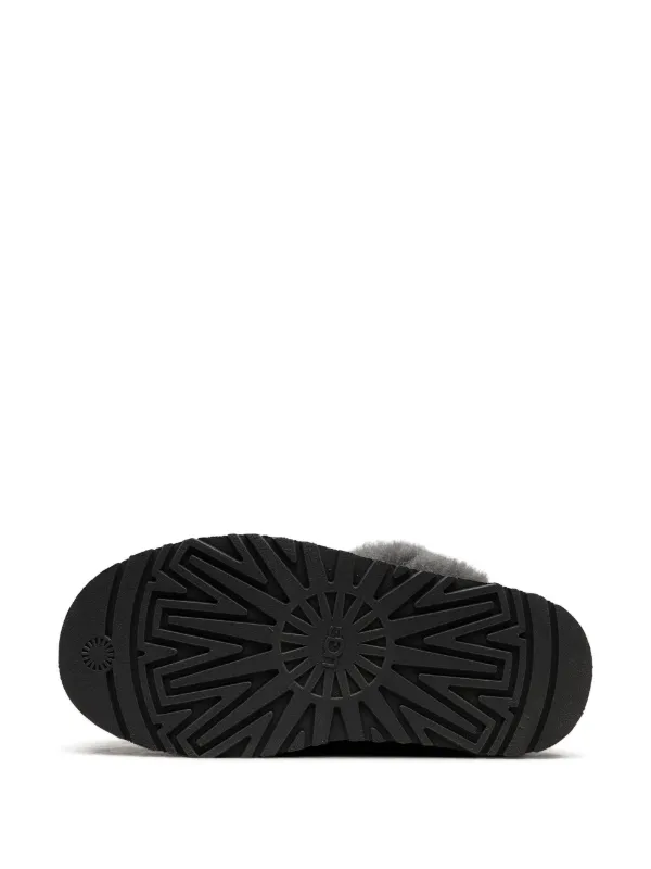 UGG【関税/送料込】UGG Disquette Slipper BLACK UGG® Disquette Suede Fur Platform Slippers | Dillard's