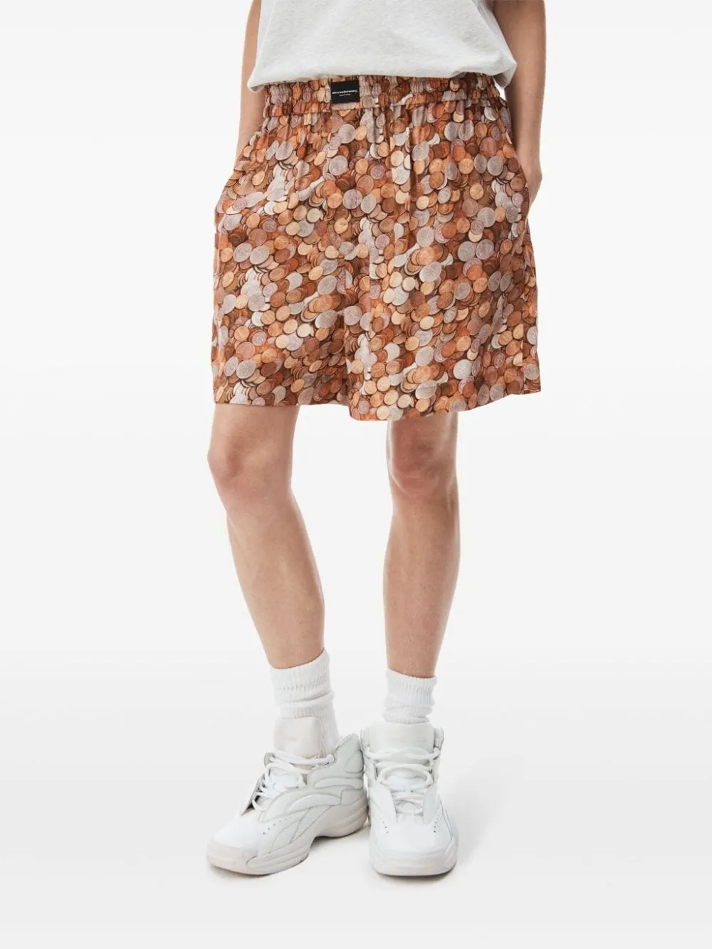 Alexander Wang プリント ショートパンツ | ブラウン | FARFETCH JP