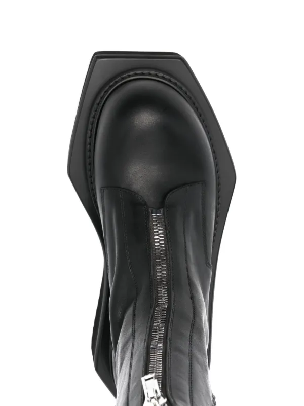 Rick Owens Moto Cyclops Boots | Black | FARFETCH AZ