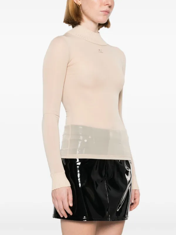 courreges…tops〻 Courrèges Reedition Mesh Top | Neutrals | FARFETCH