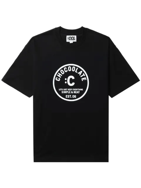 CHOCOOLATE logo-print cotton T-shirt