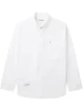 CHOCOOLATE logo-patch cotton shirt - White