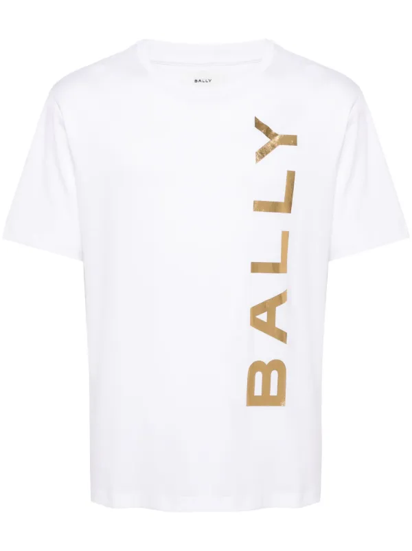 【関税込】人気◆BALLY バリー◆ロゴ プリント Tシャツ コットン 新品定価2.7万】BALLY バリー プリント 半袖Tシャツ イタリア製