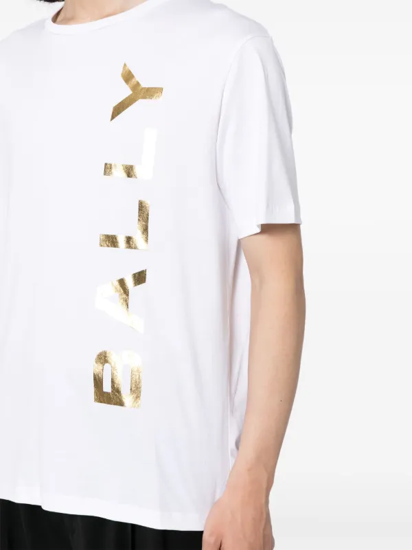 Bally logo-print Organic Cotton T-shirt | White | FARFETCH GE