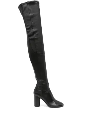 ISABEL MARANT 85mm Lelta thigh high Boots Black FARFETCH CA