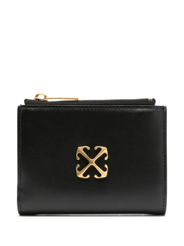 Off-White Arrows-plaque Leather Wallet | Black | FARFETCH JO