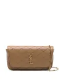 Saint Laurent Gaby leather crossbody bag - Neutrals