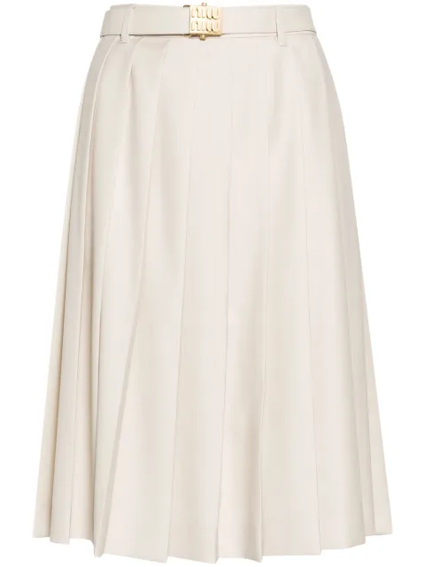 Miu Miu pleated midi skirt
