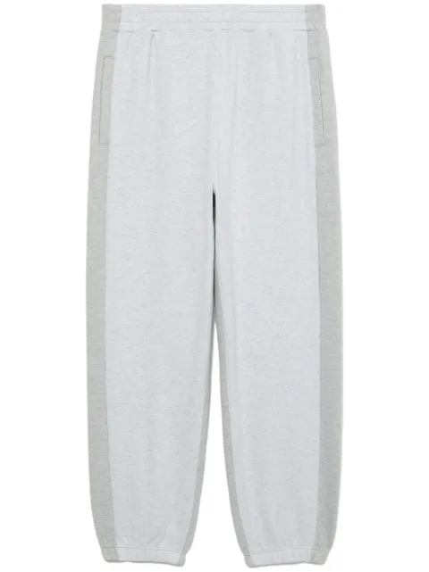 FIVE CM two-tone cotton-blend track pants