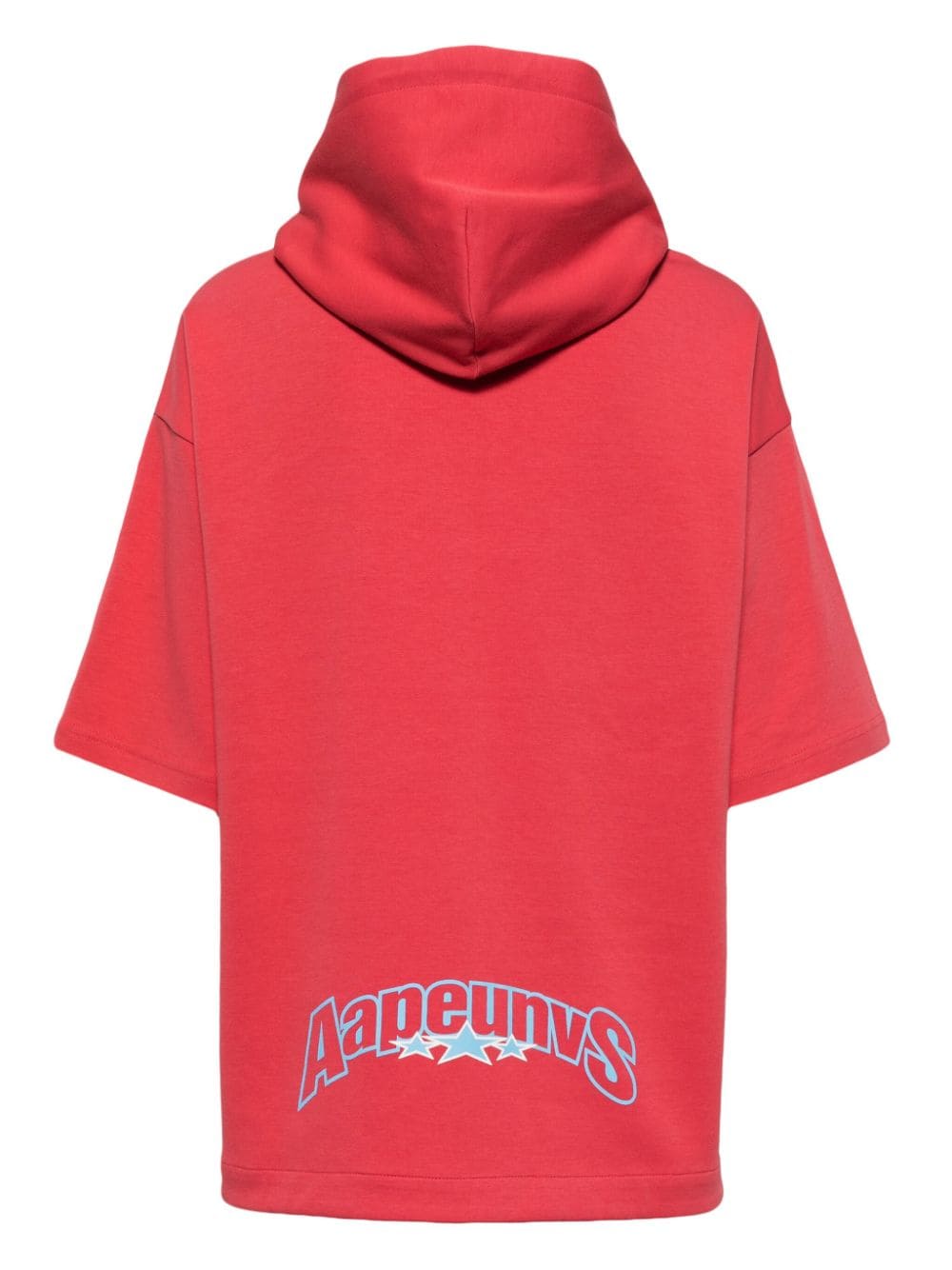 Shop Aape By A Bathing Ape Logo-print Cotton Blend Hoodie In Pink