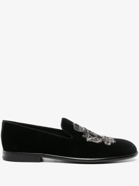 Dolce & Gabbana slippers con motivo Coat of Arms