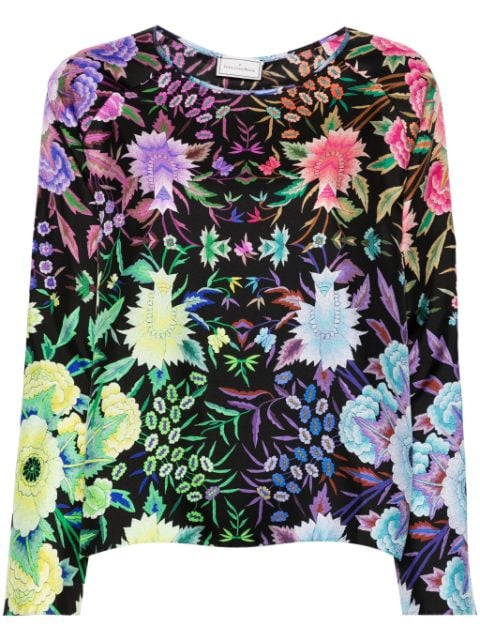 Pierre-Louis Mascia floral-print silk blouse