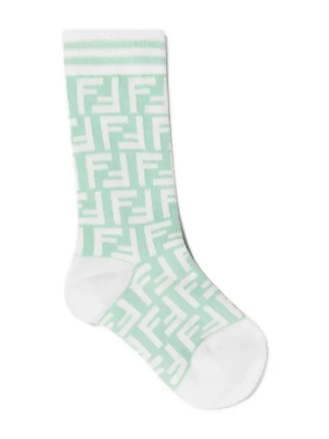 Fendi Kids FF-logo cotton socks