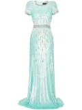 Jenny Packham Greta sequinned gown - Green
