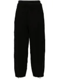 By Walid tapered-leg cotton trousers - Black