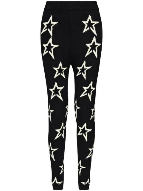 Perfect Moment Aster star-intarsia leggings