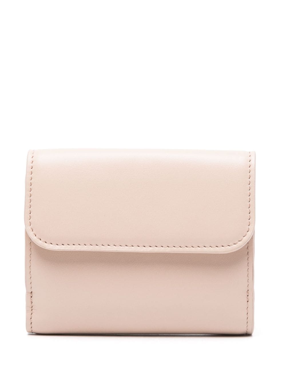 Shop Chloé Small Sense Leather Wallet In Pink