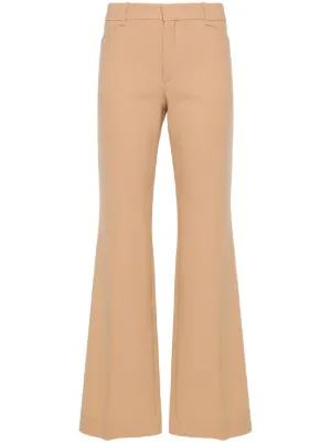パンツ CHLOE Woman Pants Beige CH25UPA15434 223 CHLOÉ Pleated linen wide-leg pants | NET-A-PORTER