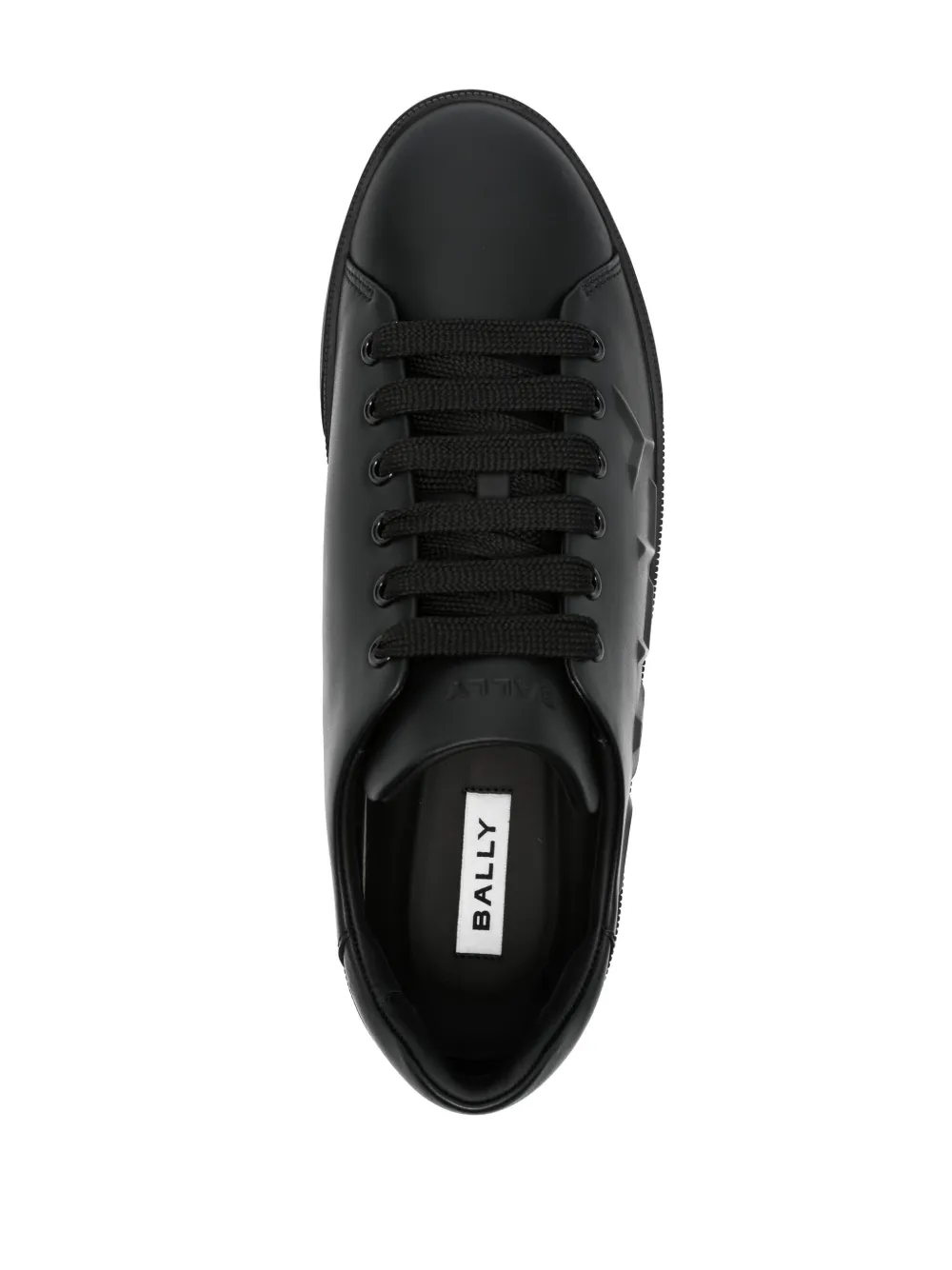Bally logo-embossed leather sneakers