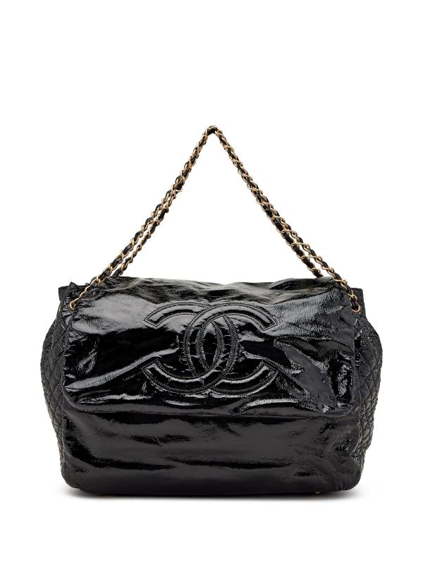 CHANEL Pre-Owned 2006 Jumbo CC-stitch Flap Chain Shoulder Bag 