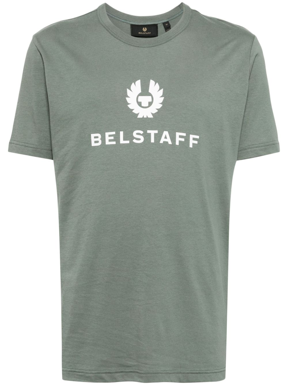 Belstaff Logo-print Cotton T-shirt In Green