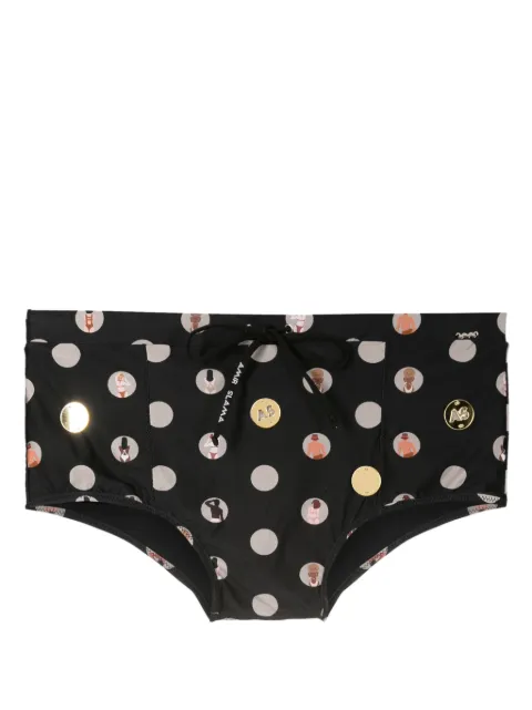 Amir Slama graphic-print swim shorts