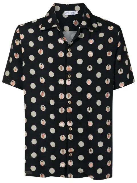 Amir Slama camisa con lunares estampados
