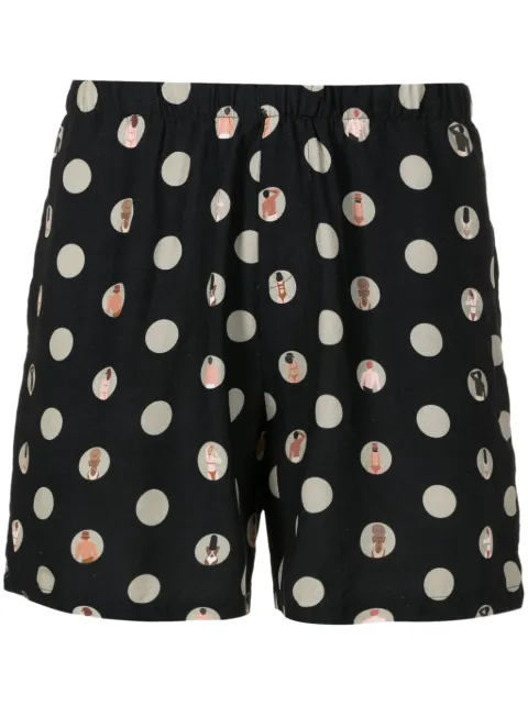 Amir Slama polka dot-print deck shorts