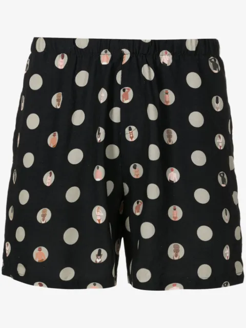 Amir Slama graphic-print deck shorts
