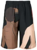 Amir Slama graphic-print deck shorts - Black