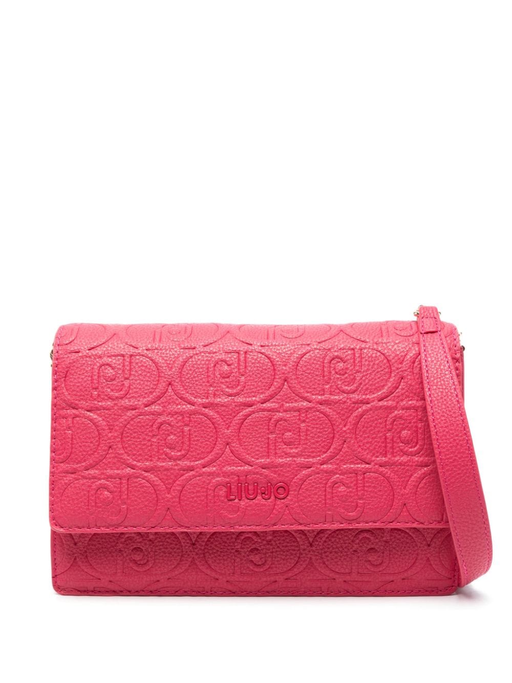 Liu •jo Logo-embossed Cross Body Bag In Pink