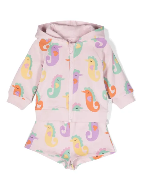 Stella McCartney Kids seahorse-print cotton track suit