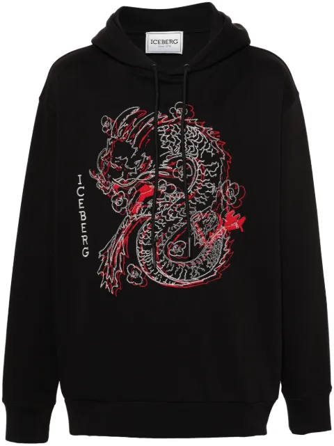 Iceberg embroidered-design hoodie