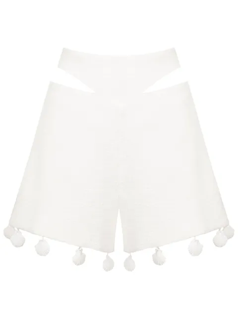 Adriana Degreas shell-embellished cut-out shorts