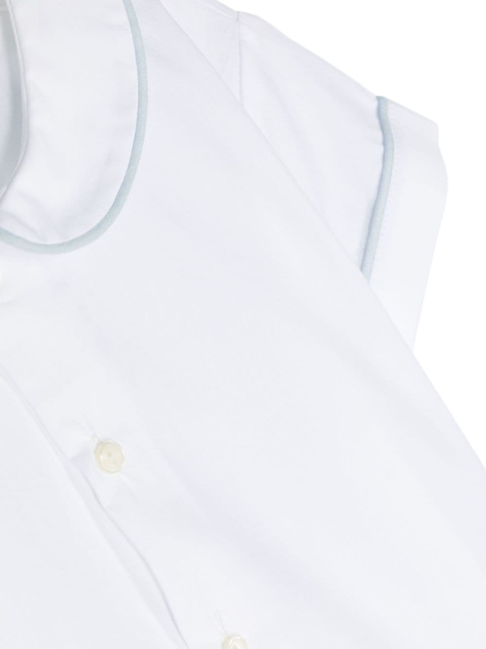 Shop Siola Contrasting-trim Shirt In White