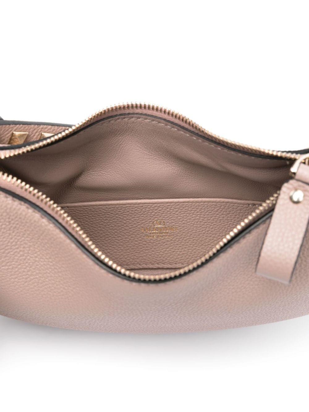 Shop Valentino Mini Rockstud-embellished Shoulder Bag In Pink