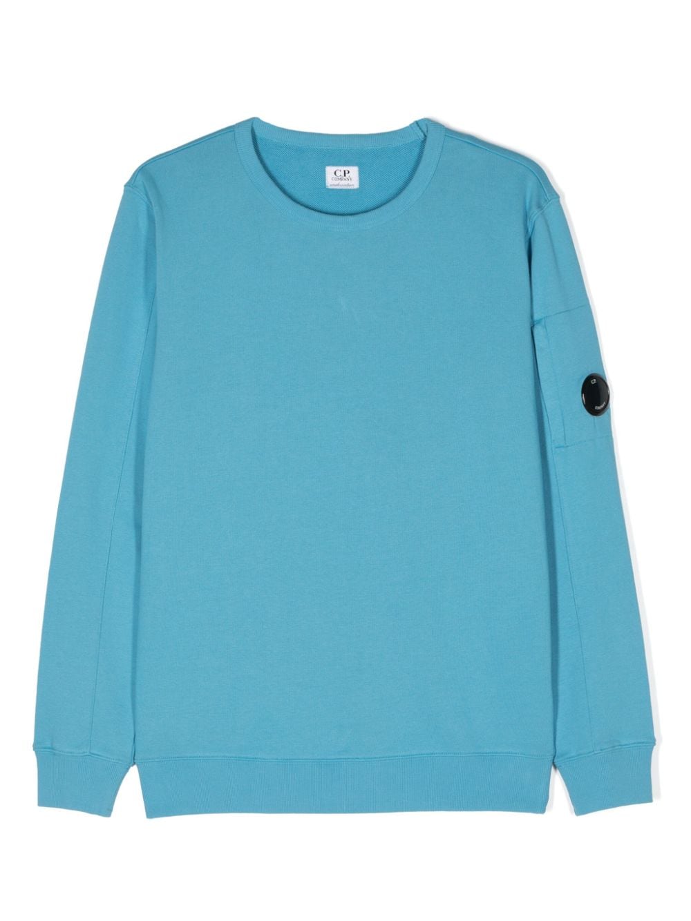 C.p. Company Kids' Lens-appliqué Sweatshirt In Blue