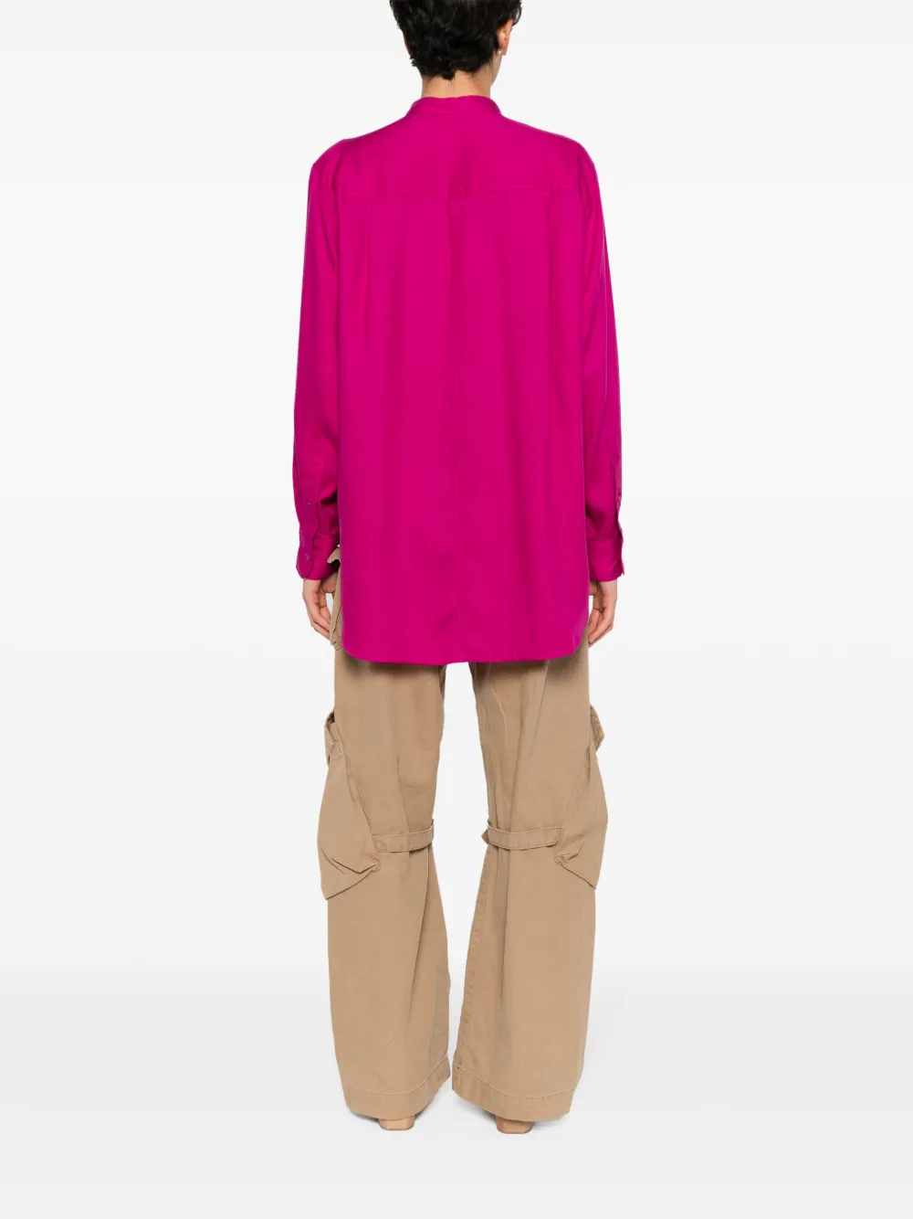 Isabel Marant Étoile Britten Embroidered-detail Shirt In Pink