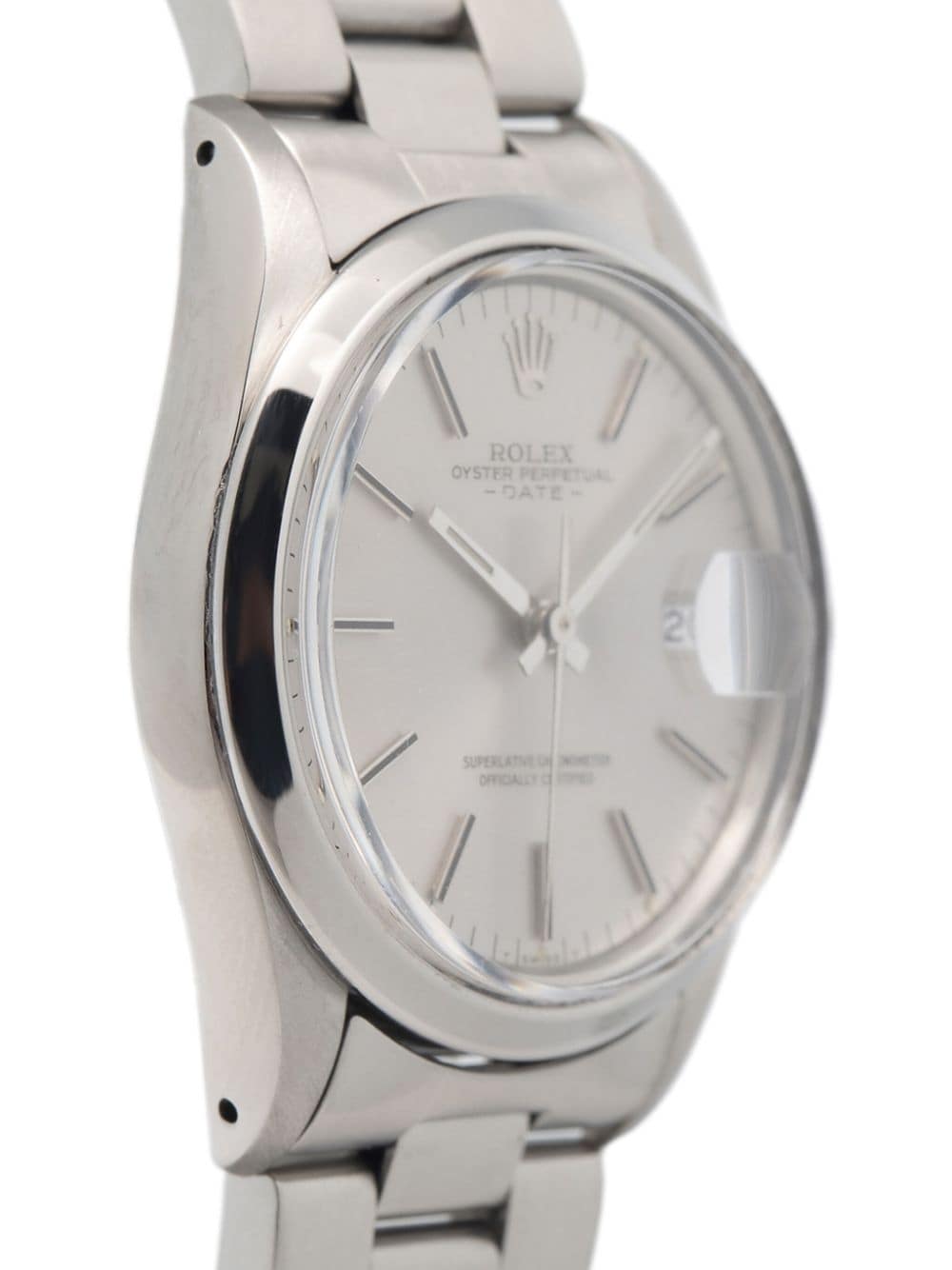 Pre-owned Rolex  Oyster Perpetual 34mm In Silver