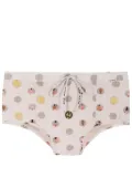 Amir Slama graphic-print swim trunks - Neutrals