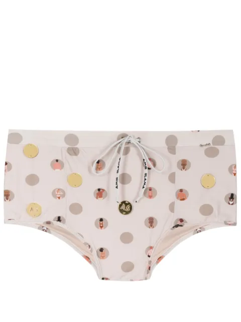 Amir Slama graphic-print swim trunks