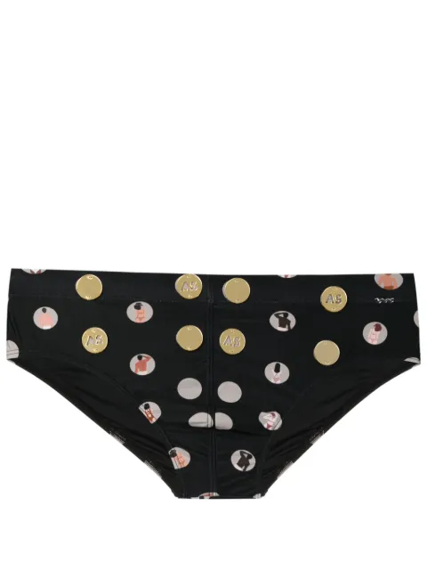 Amir Slama traje de baño con estampado gráfico