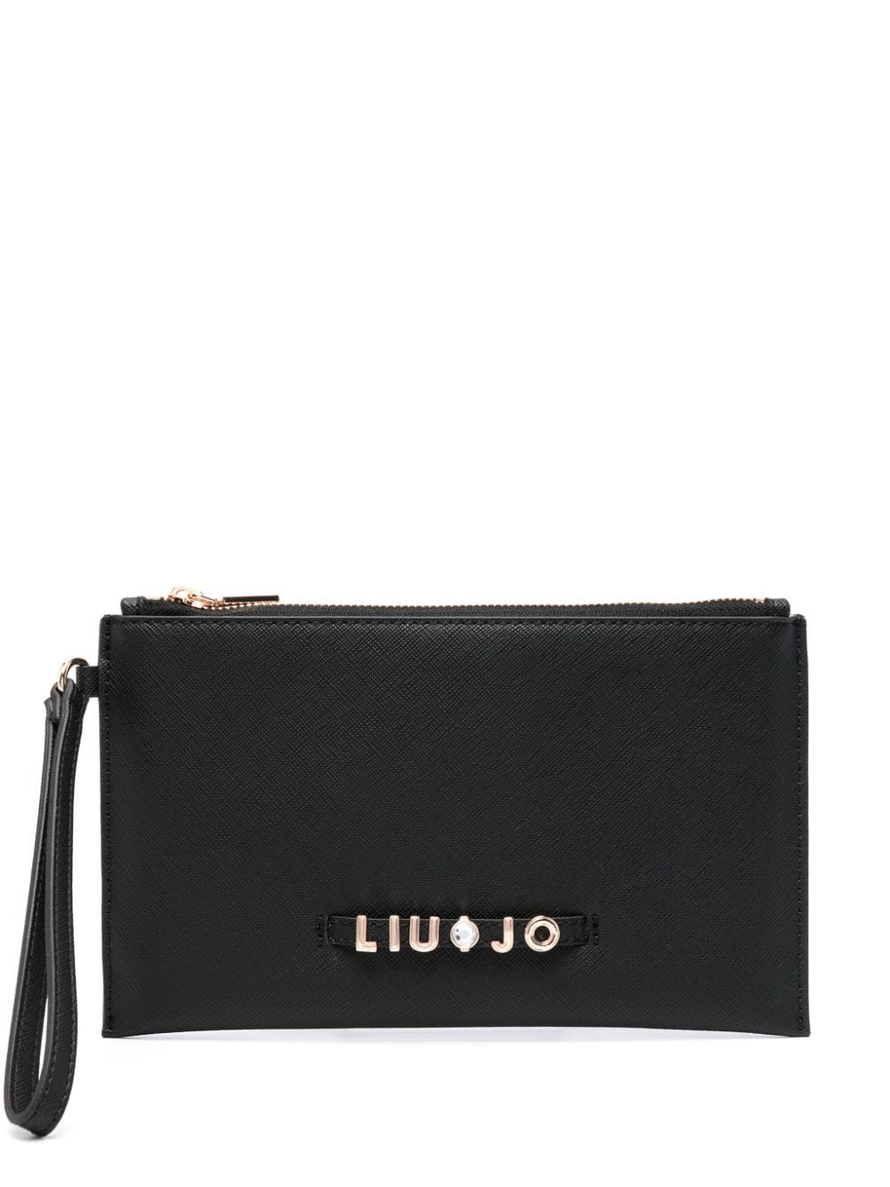 Liu •jo Logo-lettering Purse In Black