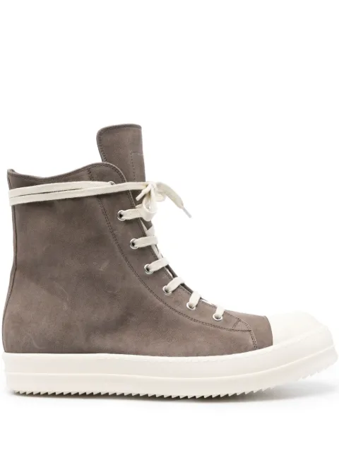Rick Owens tenis altos con agujetas