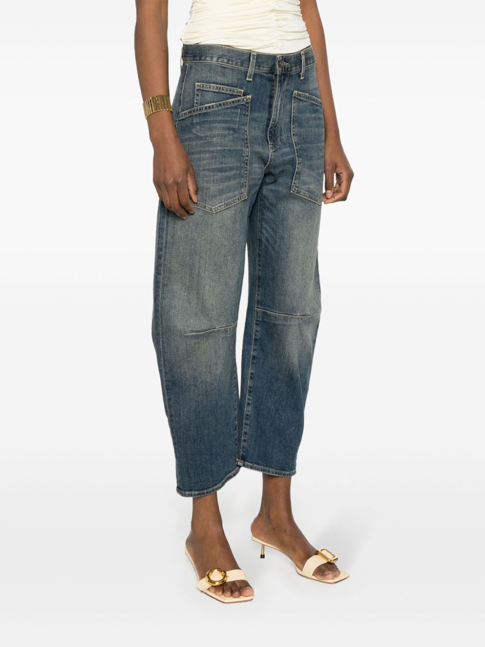 SHON HIGH-RISE TAPERED JEANS