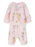 Stella McCartney Kids Summer Cocktail cotton tracksuit set - Pink