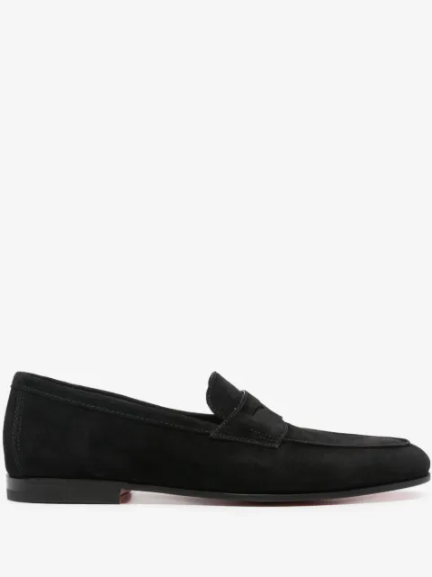 Santoni Carlo suede loafers
