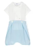 Siola double-breasted short set - White