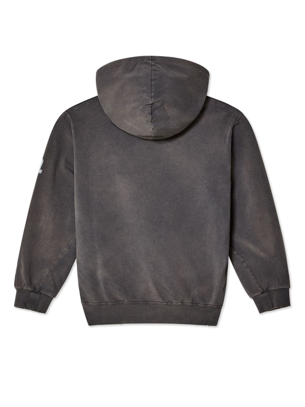 Shop Doublet Super Stretch Distressed Hoodie In Black